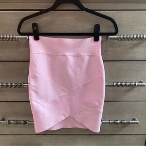 Pink Bodycon Mini Skirt Size Medium / Large New NWT